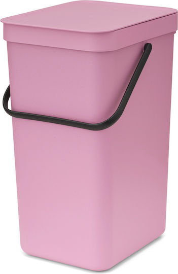 Brabantia Κάδος Sort & Go Απορριμμάτων Πλαστικός Ροζ 16lt