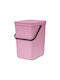 Brabantia Sort&go Kunststoff Mülleimer Rosa 25lt