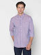 Long Sleeve Cotton Shirt in Regular Fit Checked Red 3AACH8654 B240RD
