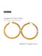 Sharks Bay Clothing Earrings Hoops Gold Plated Black Steel