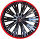 Set Auto Radkappen 16" 4 Stück Rot