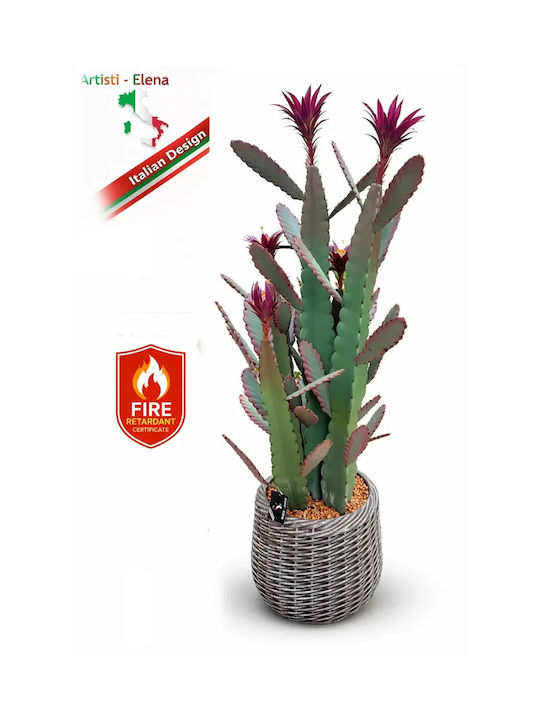 Artificial Peacock Cactus Epiphyllum 140cm Modern Eva Pot