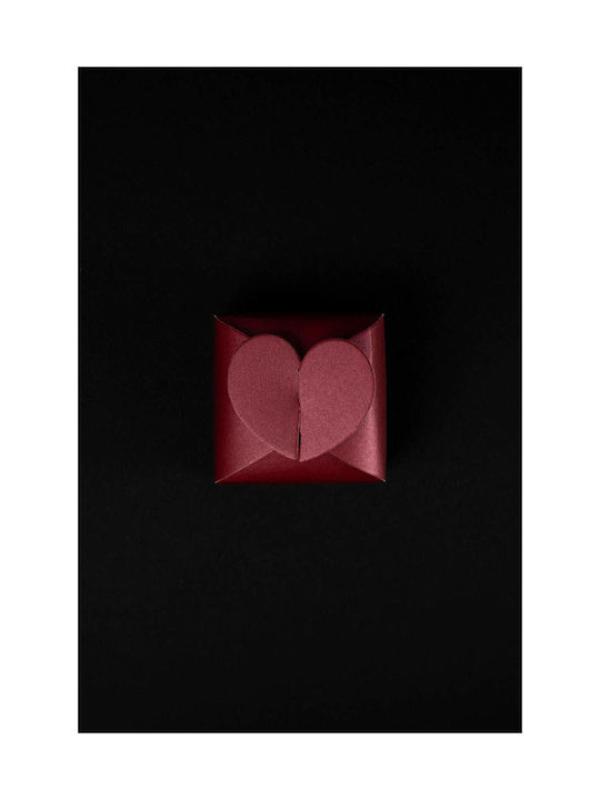 Kleines Getrocknetes Rotes Rose Rotes Papier Verpackung 6/4cm
