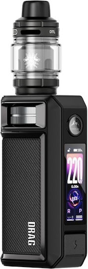 Voopoo Drag 6 & Uforce X Tank II Box Mod Kit 5ml с Вградена Батерия 4400mAh Черен