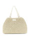 Fabric Women's Shoulder Bag Ecru