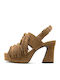Oprah 02 Wildleder Damen Sandalen Braune