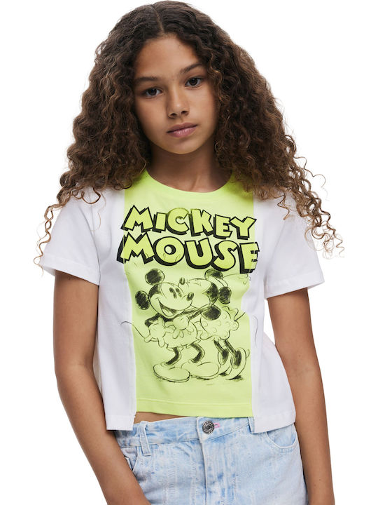 Детска Блуза Бяла Kiss Mickey