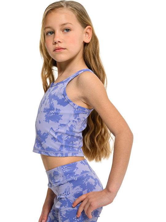 BodyTalk Παιδικό Crop Top Αμάνικο Μπλε