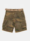 Herren Shorts Cargo Braun