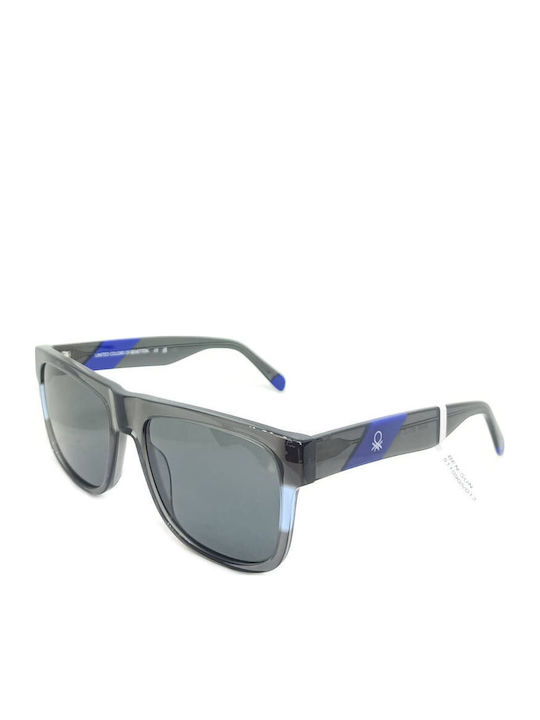 Benetton Men's Sunglasses With Gray Frame And Gray Lens BE5110 905