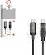 WisdomUp Braided USB 2.0 Cable USB-C male - USB-C 60W