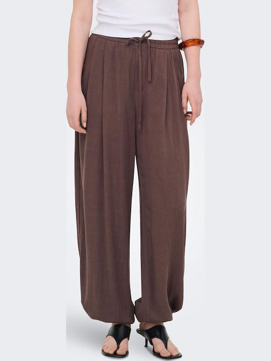 Only Siesta Pantaloni Dama Tesatura Baggy Maro
