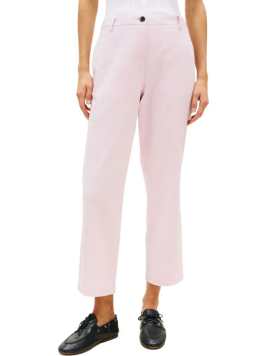Damen Chino Hose in Schlanke Passform Rosa