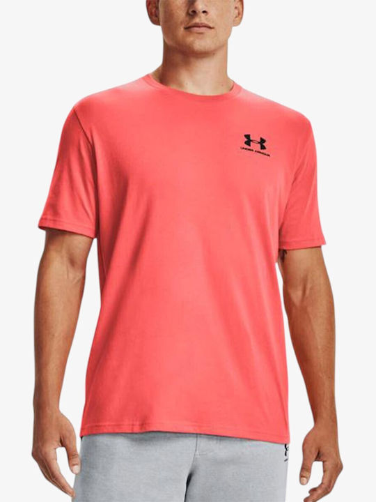 Under Armour Tricou Cu Mânecă Scurtă Portocaliu Stânga Piept