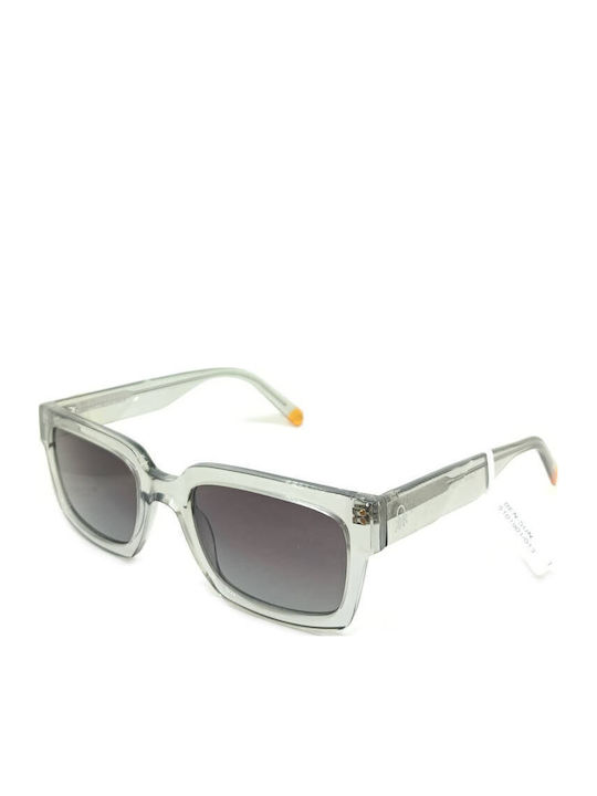 Benetton Unisex Sunglasses With Green Frame And Gray Lens BE5101 901