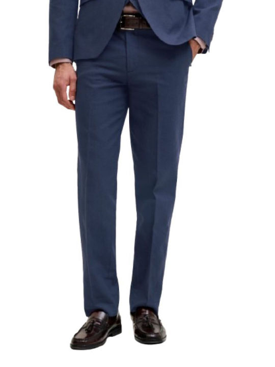 Men's Trousers Slim Fit Navy Blue