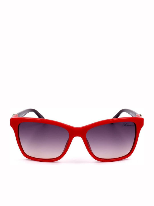Blumarine Unisex Ochelari De Soare Cu Culoare Roșu Cadru Și Culoare Roșu Lentilă SBM651M