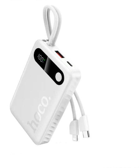 Hoco J171A Power Bank 20000mAh 22.5W with USB-A Port and USB-C Port White