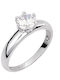 Verorama Single Stone Ring From Silver With Zircon