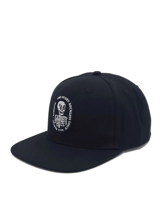 Dudes Reckless Șapcă Structurată 6 Panouri Negru Negru Dudes Reckless Șapcă Structurată 6 Panouri Negru Negru
