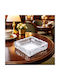 Glass Transparent Cigarette Ashtray 18x18x4.3cm Forhome 955107 Home