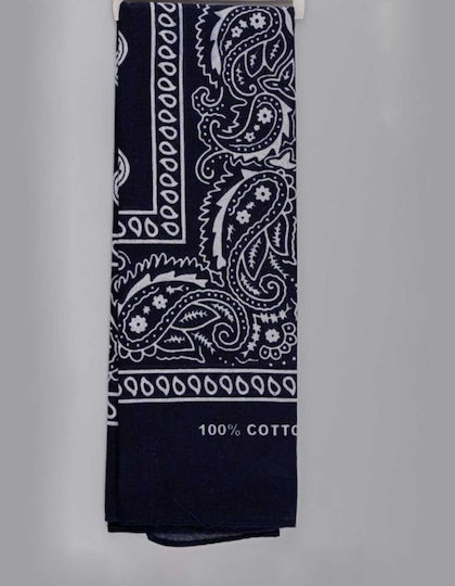 Unisex Μπαντάνα Rima Βαμβακερή 810-04 Blue Black