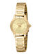 Just Cavalli Womens Watch Battery with Gold Metal Bracelet