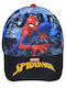 Stamion Детска Шапка С Козирка Текстилна Spiderman Синя