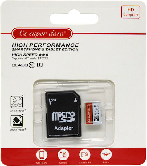 Карта Памет 16GB Клас 10 с Адаптер