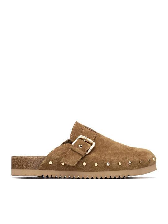 Carmela Footwear Suede Mules Ταμπά