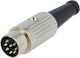 Stecker Din Männlich 8 Pin 270° Metallisch
