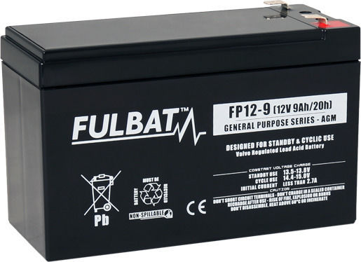 Fulbat Μπαταρία UPS με Χωρητικότητα 9Ah και Τάση 12V 590031 1τμχ