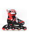 Αθλοπαιδιά Inline / Quad Αυξομειούμενα Rollers Μαύρα Παιδικά