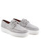 Дамски Кожени Boat Shoes в Сив Цвят