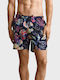 Men's Swimwear Shorts Blue with Patterns