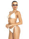 Bikini Slip with Laces Beige