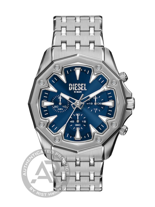 Diesel Men's Chronograph Battery Watch with Silver Metal Bracelet