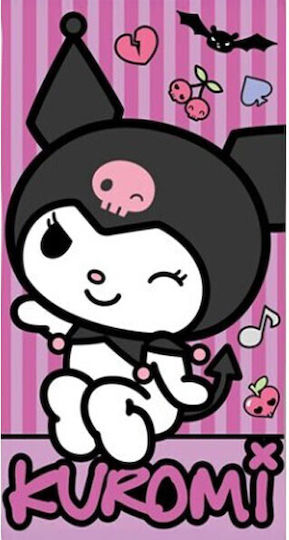 Hello Kitty Punk Kuromi Πετσέτα Μπάνιου Παραλίας 70x140cm Fast Dry