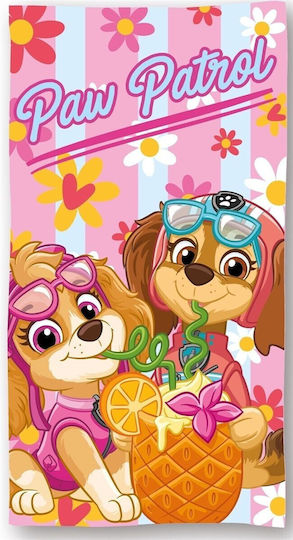 Dimcol Kinder-Strandtuch Rosa Paw Patrol 140x70cm