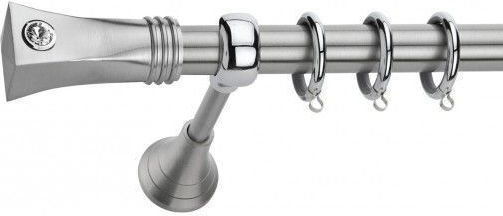 Best Метално Корнизно Тяло B001 Единично Ф20mm 160см Сребрист