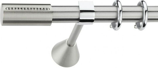 Best Метален Корниз B012 Двоен с Релса Ф20mm 160см Сребрист