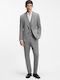 Henry Winter Men's Suit with Vest with Slim Fit Gray