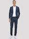 Men's Groom's Suit with Slim Fit Blue