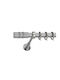 Best Bară Metalică Pentru Perdele B004 Dublă Cu Șină Φ20mm 160cm Argintie