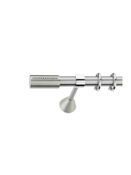 Best Metallisches Vorhangstangen B012 Einzeln Φ20mm 300cm Silber
