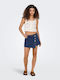 Women's Denim Skorts Navy Blue