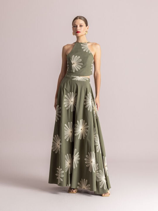 Set with Khaki Skirt