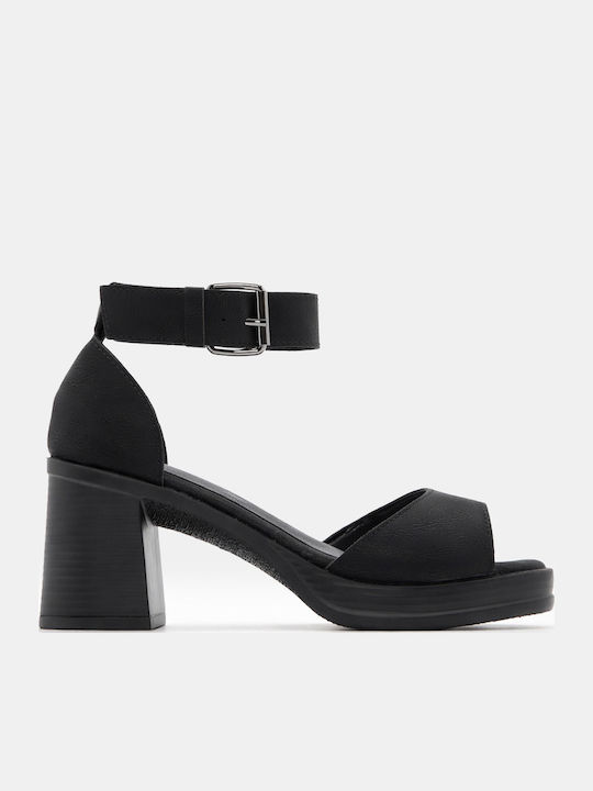 Luigi Black Sandals