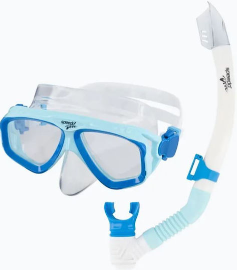 Speedo Μάσκα Θαλάσσης με Αναπνευστήρα Μπλε
