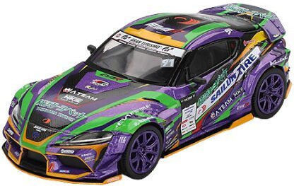 Model Mașină Toyota Gr Supra Kuhl D1gp Evangelion Racing 2021 1:64